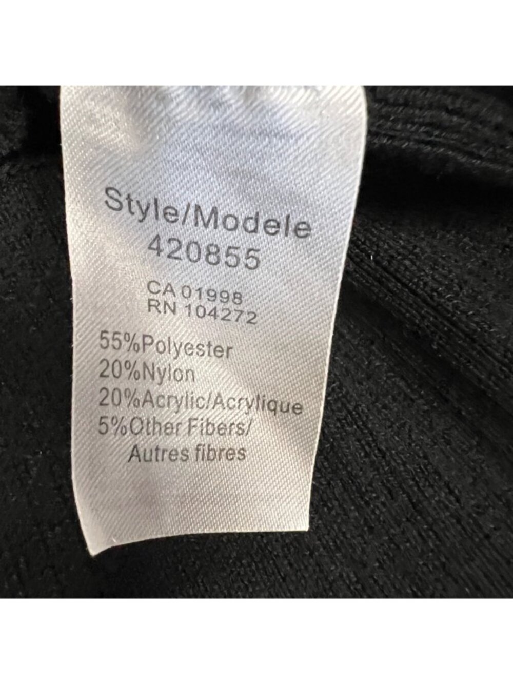 Spanner Womens Lightweight Pullover Sweater Mock Neck Black Size Large - Picture 9 of 9